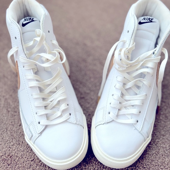 NIKE BLAZER MID PRM (white/vachetta/tan-black) - Picture 3 of 6